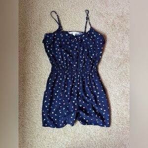 Like new - Lauren Conrad - Floral Romper Jumpsuit - blue